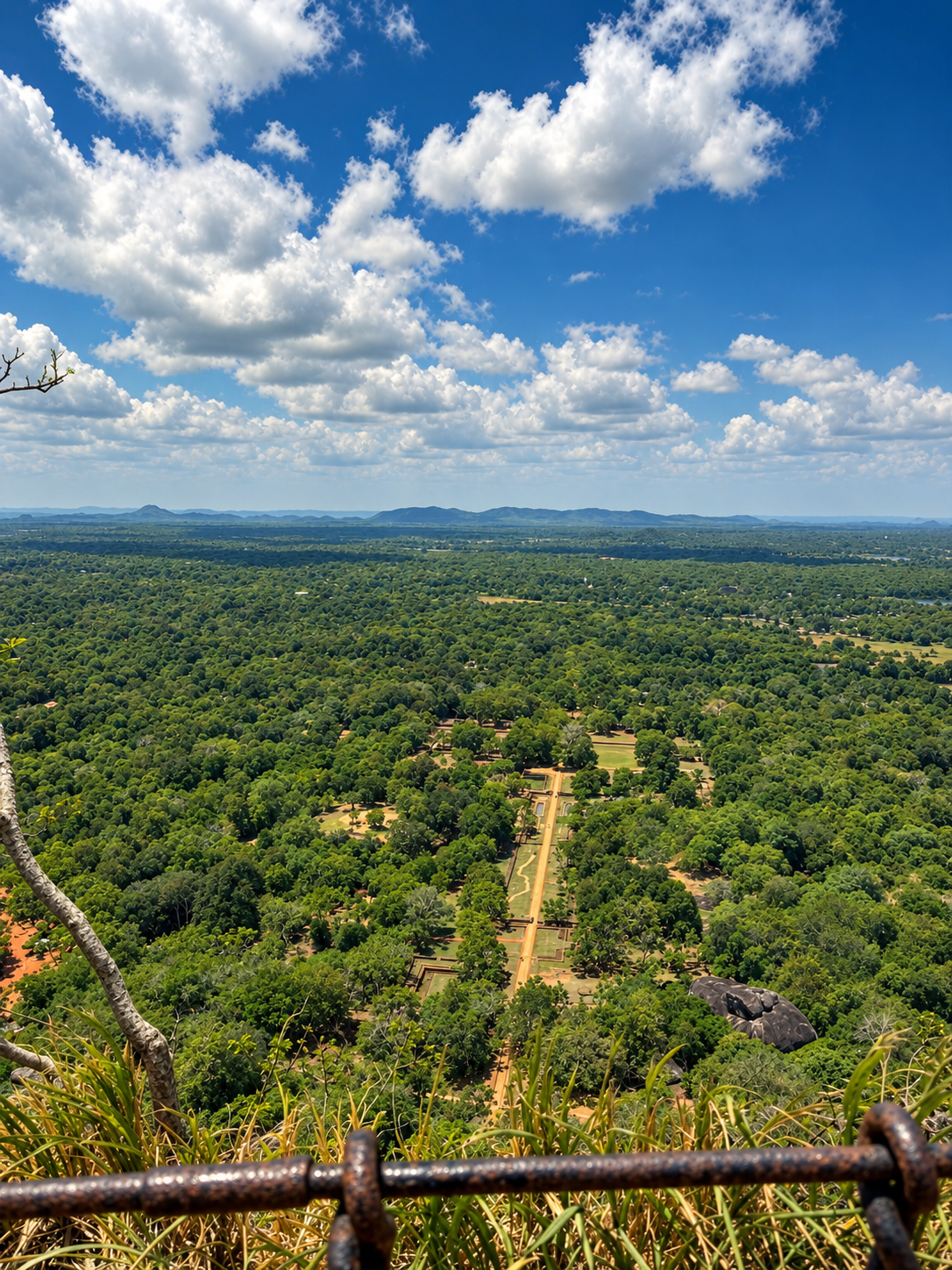panoramic forest valley overlook