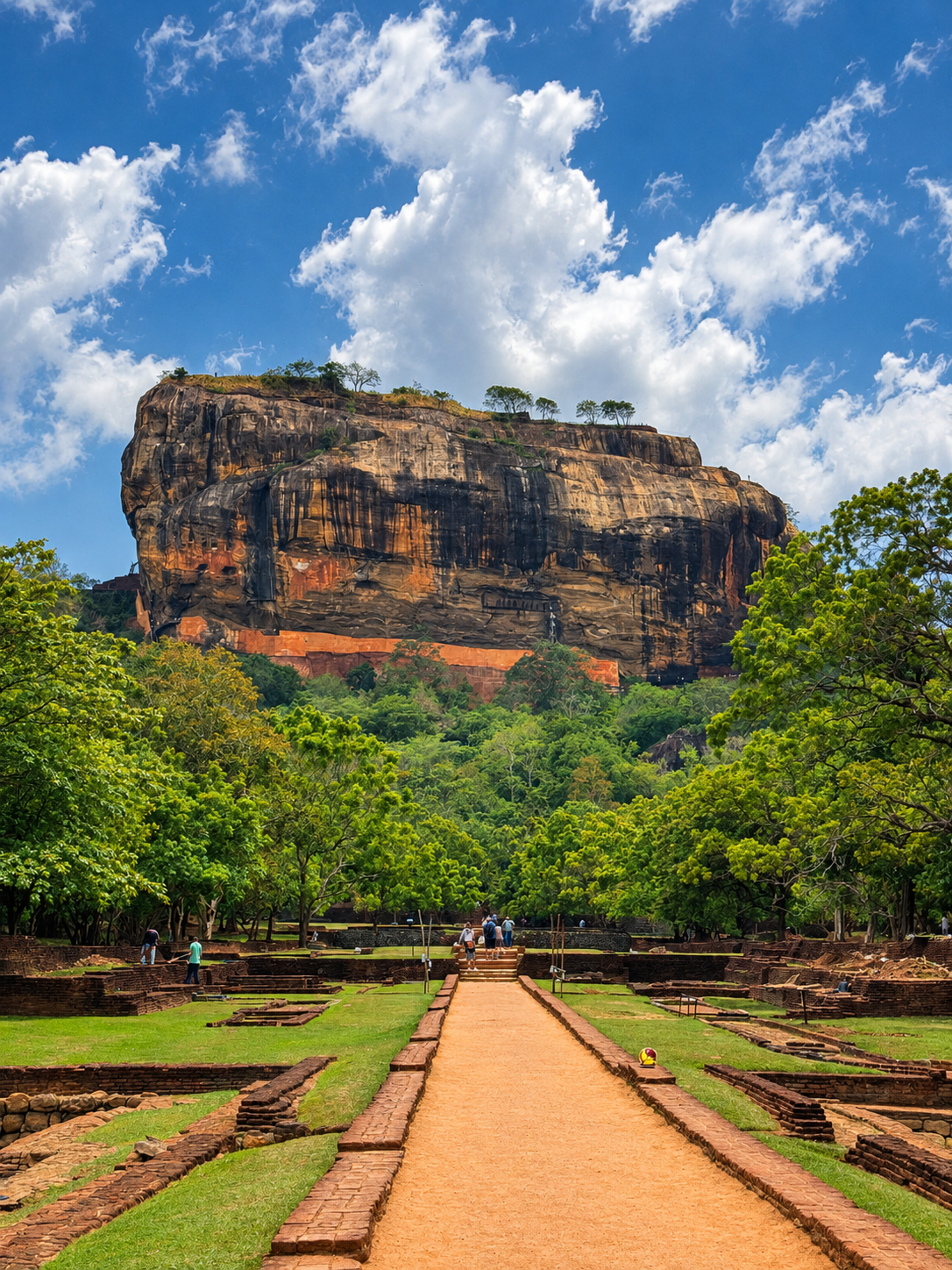 path to the ancient rock fortress